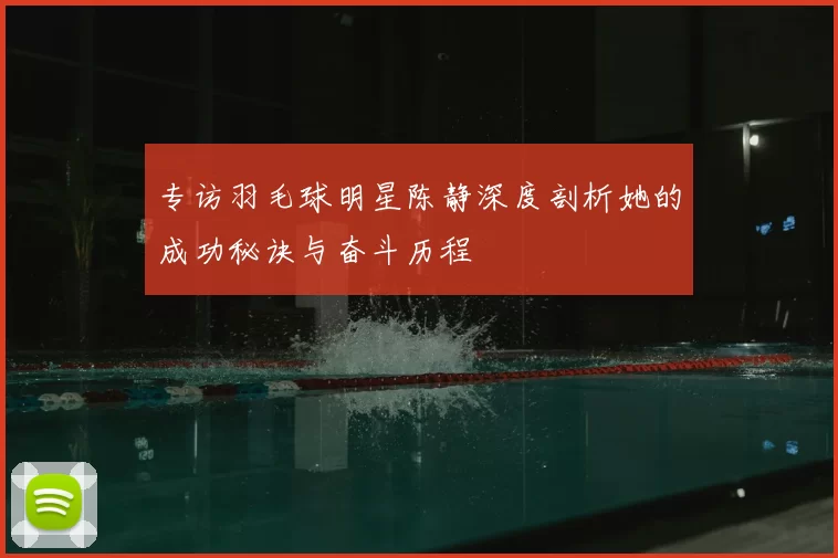 专访羽毛球明星陈静深度剖析她的成功秘诀与奋斗历程