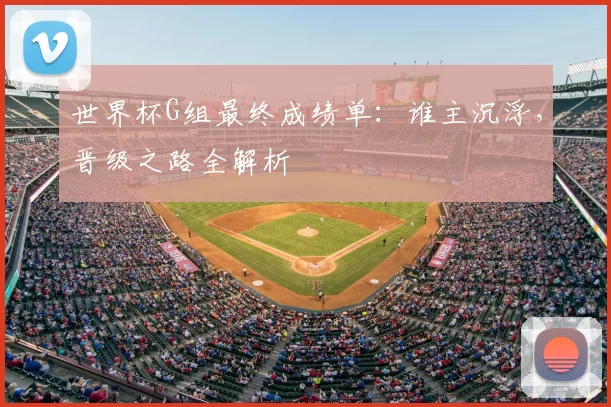 世界杯G组最终成绩单:谁主沉浮,晋级之路全解析
