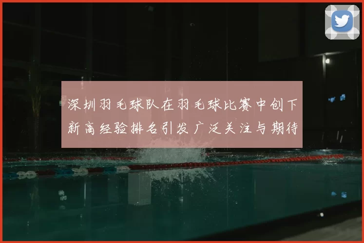 深圳羽毛球队在羽毛球比赛中创下新高经验排名引发广泛关注与期待